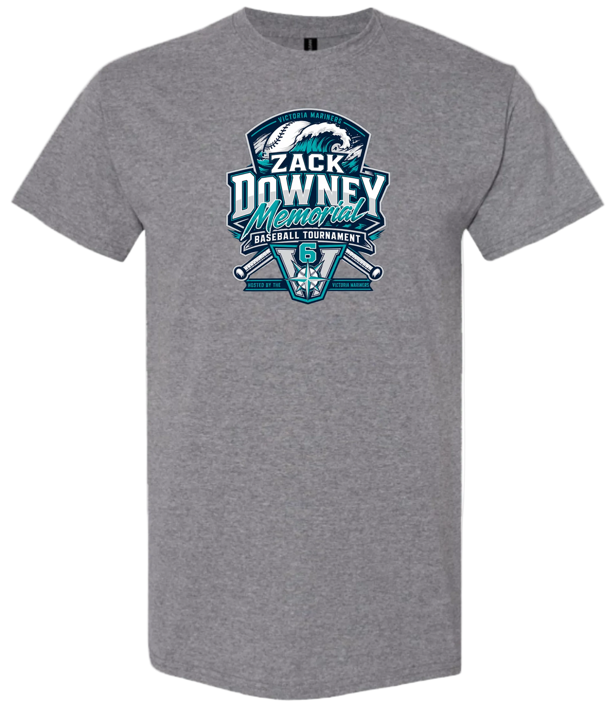 Victoria Mariners ZACK DOWNEY TOURNAMENT Unisex and Youth Cotton Tshirt