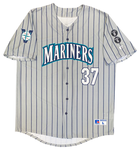 PREMIER Custom Full Button Russell Jerseys for Victoria Mariners Baseball Club