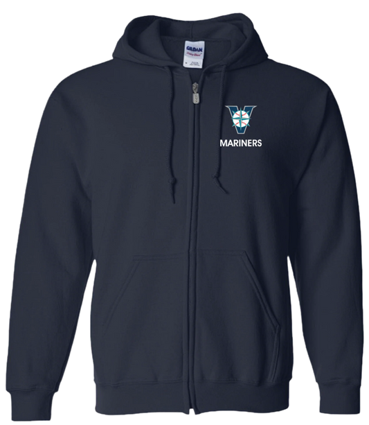 Victoria Mariners Baseball Club Unisex and Youth Full Zip Cotton/Polyester Hoodie