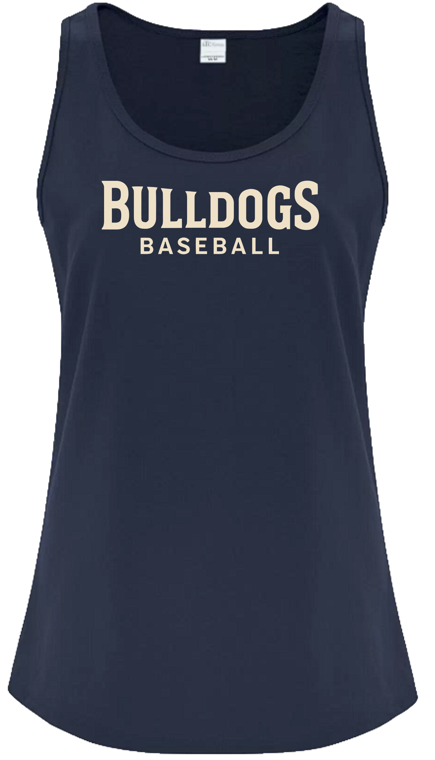 Victoria Bulldogs Baseball Ladies Navy Tank Top