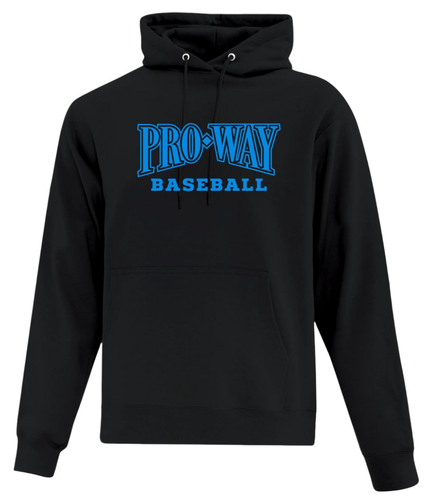 NEON BLUE Pro Way Baseball Unisex and Youth Cotton Pullover Hoodie