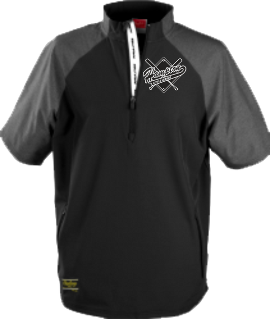Hampton Little League Rawlings Adult and Youth SHORT SLEEVE 1/4 Zip Batting Jacket