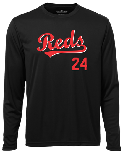Carnarvon Reds Unisex and Youth Long Sleeve DriFit Tshirt