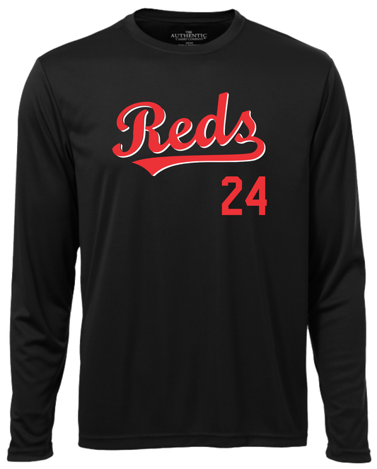 Carnarvon Reds Unisex and Youth Long Sleeve DriFit Tshirt