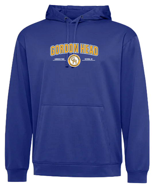 Gordon Head Baseball Royal Blue Unisex and Youth Pullover DriFit Hoodie