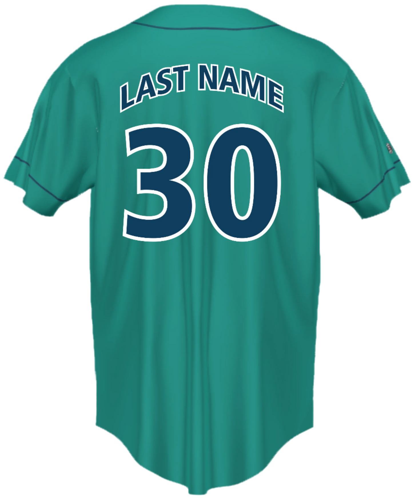 Custom Full Button Holloway Teal Jerseys for Victoria Mariners Baseball Club