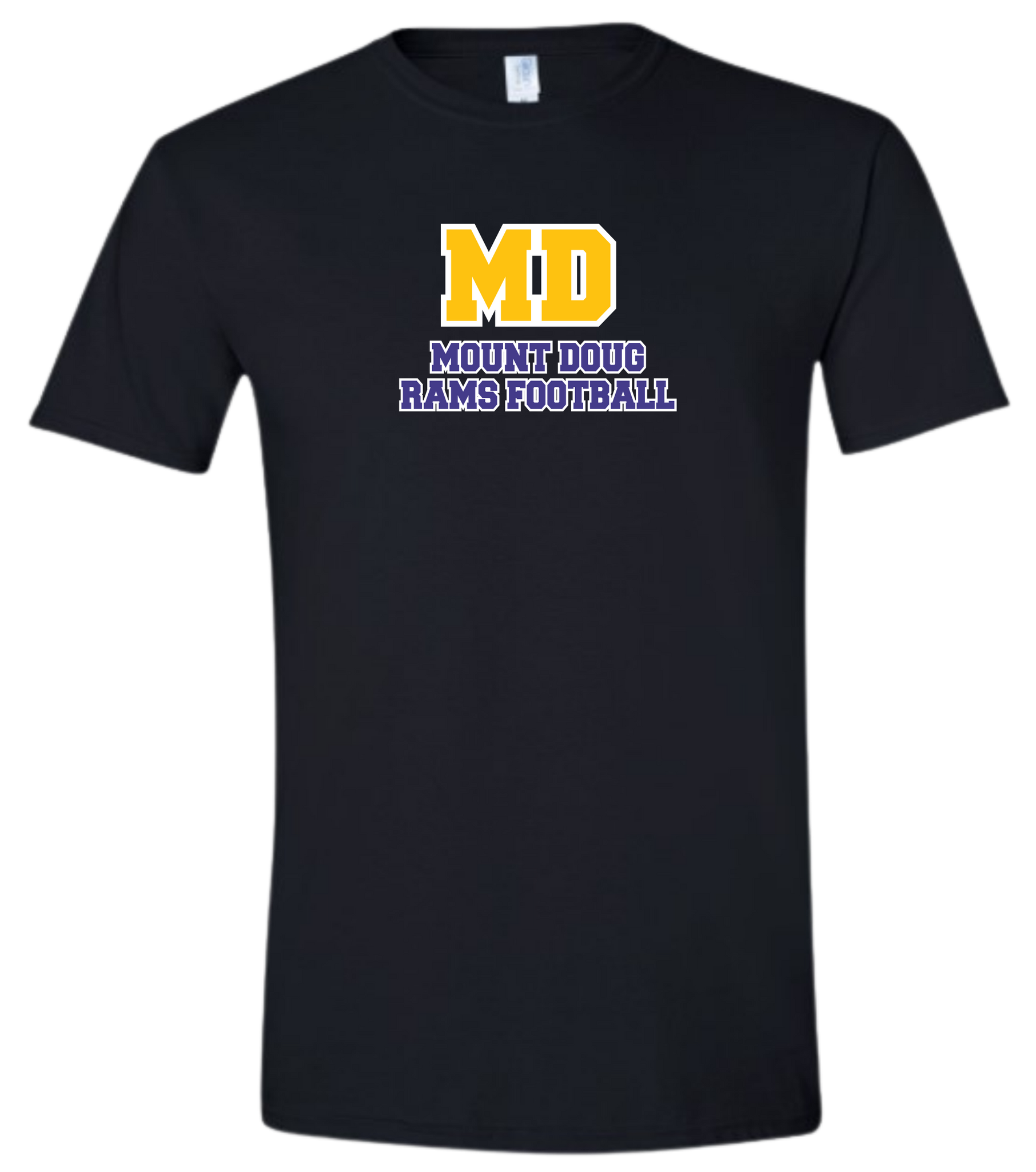 Mount Doug Rams Football Unisex Softstyle Cotton Tshirt