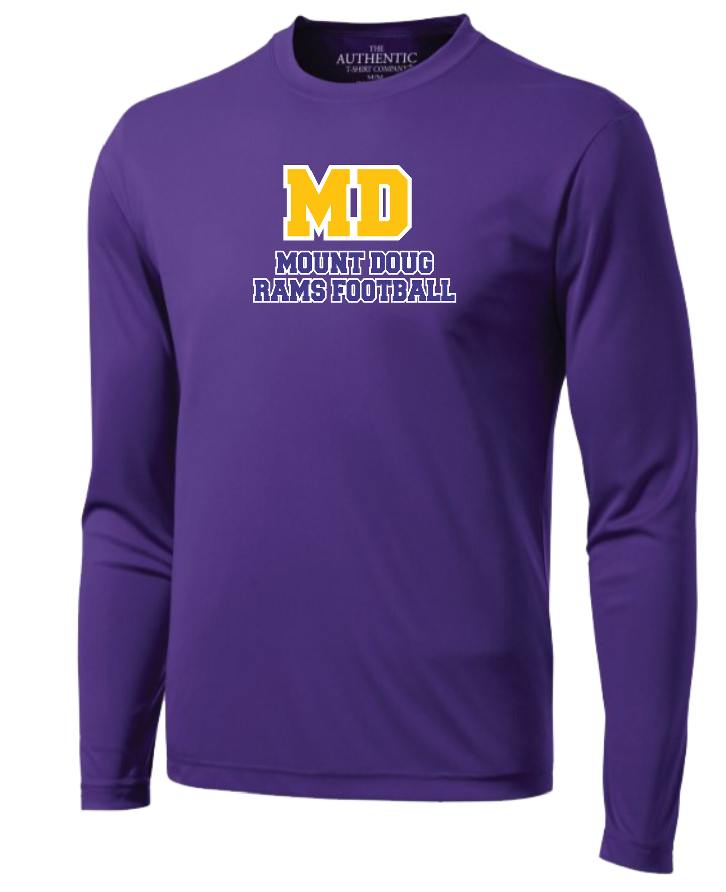 Mount Doug Rams Football Unisex and Youth Long Sleeve DriFit Tshirt