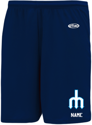 Victoria Mariners Baseball Club Unisex and Youth Pocketed Athletic Shorts