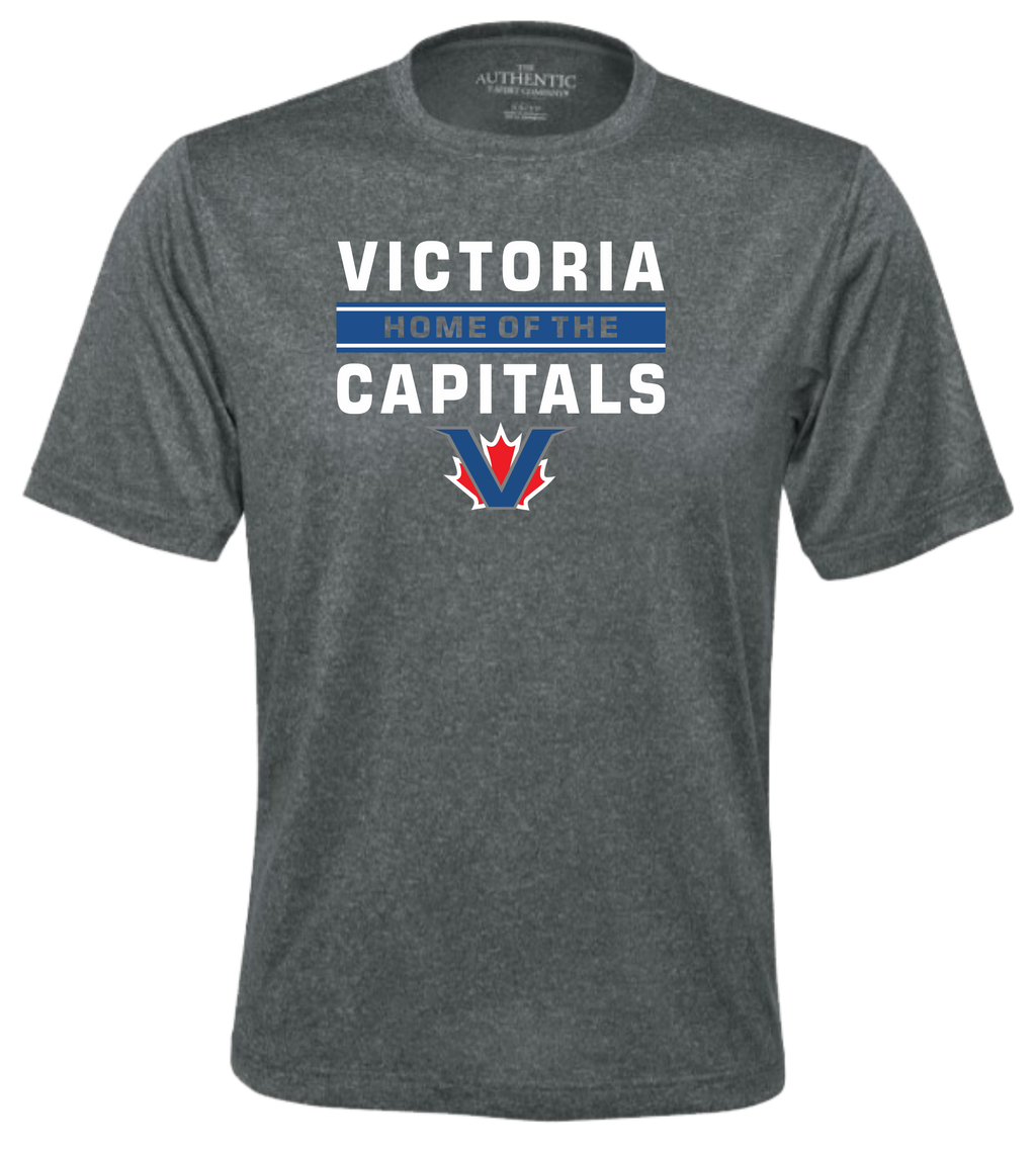 Victoria Capitals North Baseball Unisex Heather Short Sleeve DriFit Tshirt