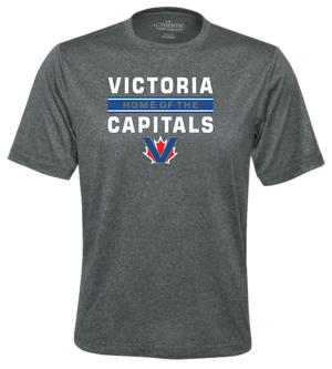 Victoria Capitals North Baseball Unisex Heather Short Sleeve DriFit Tshirt