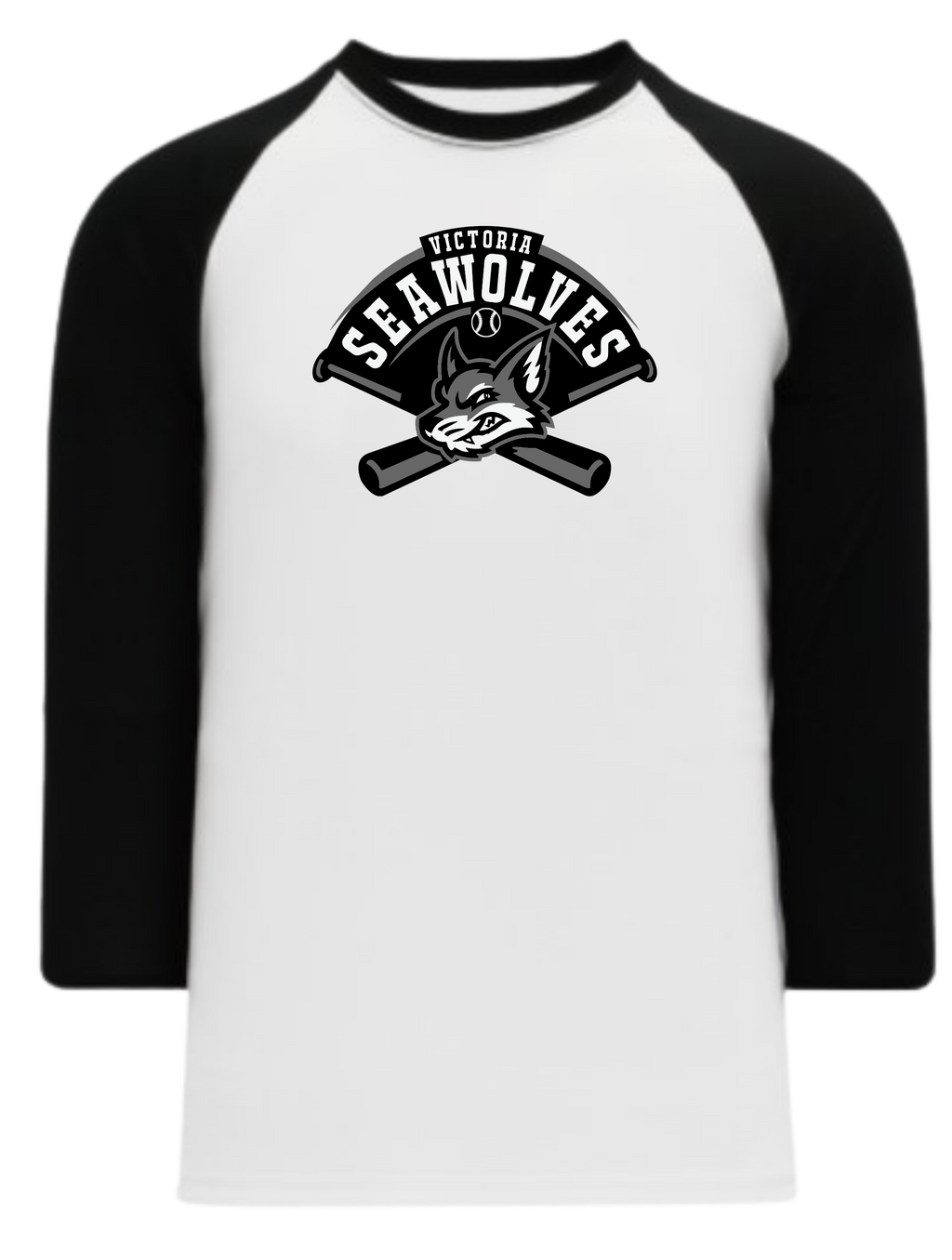 Victoria Seawolves Baseball 3/4 Sleeve Baseball Tshirt