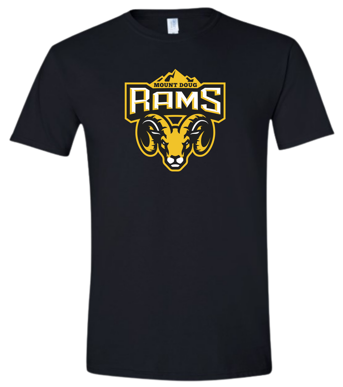 Mount Doug Rams Football Unisex Softstyle Cotton Tshirt