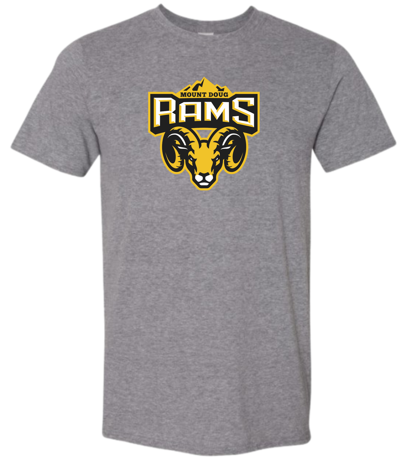 Mount Doug Rams Football Unisex Softstyle Cotton Tshirt