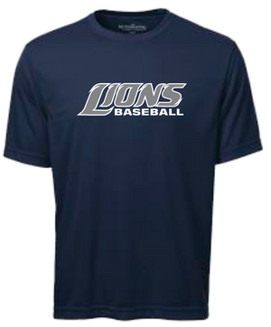 Lions Baseball  Unisex and Youth Short Sleeve DriFit Tshirt