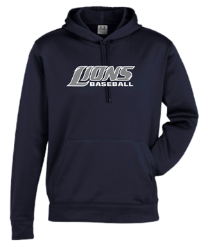 Lions Baseball Unisex and Youth Pullover DriFit Hoodie